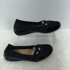 Earth spirit peni black matte and Patient leather flats. Size 11. EUC